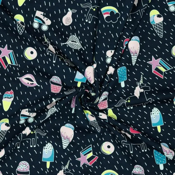 Jersey Sommerzeit schwarz
