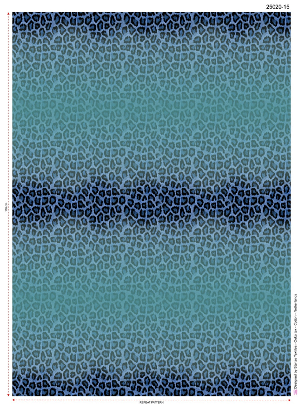 Jersey Leo Farbverlauf blau